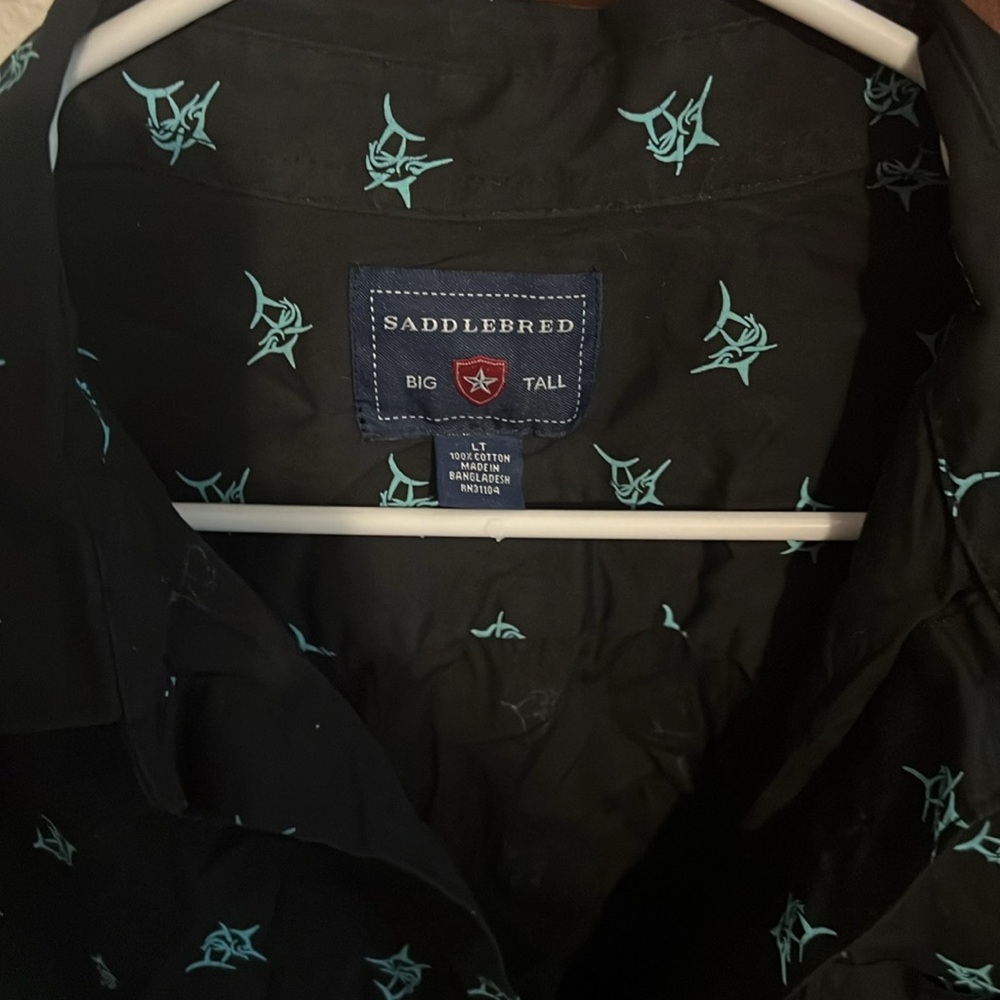 Saddlebred swordfish button up LT - Picture 5 of 7